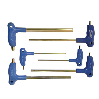 6 Pc Long Arm Hex Key Wrench Set- METRIC