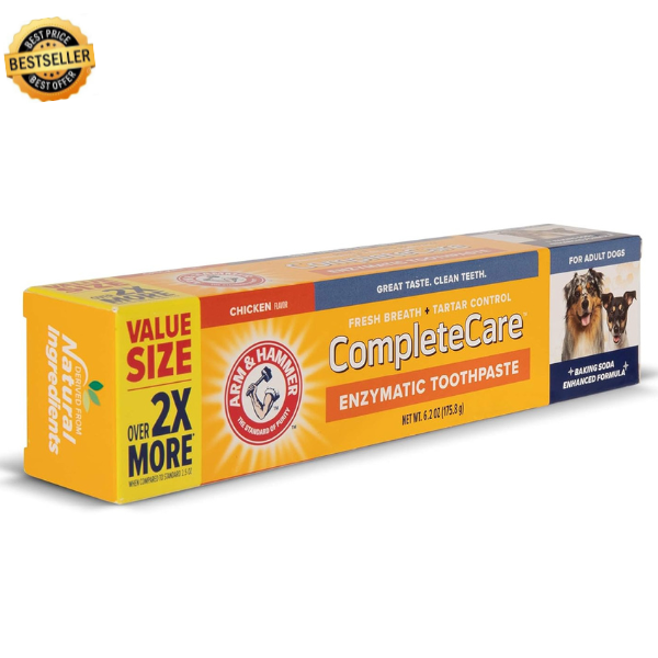 Adult Dogs Complete Care Enzymatic Toothpaste Pet Puppies Dental Care and Clean.