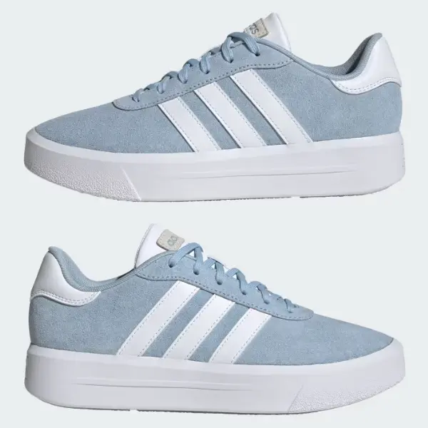 ★adidas★大人気★W COURT PLATFORM SUEDE★追跡可 Adidas Court Platform Suede