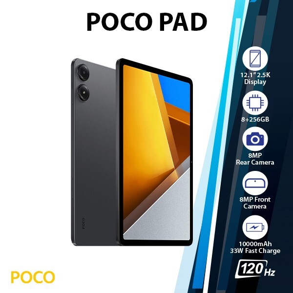 POCO Pad 8+256 グレー Xiaomi POCO Pad 8GB+256GB [グレー