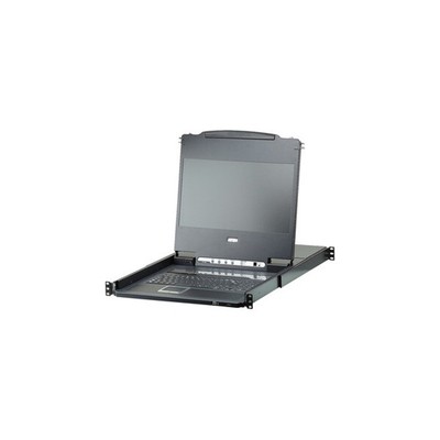 ATEN CL6708MW 8-Port 17'' Screen Single-Rail Rack-Mount KVM Switch