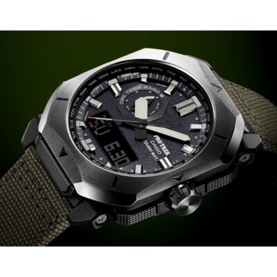 Pre-owned Casio Pro Trek Prw-6900yb-3jf Climber Line Radio Solar Men's Watch From Japan