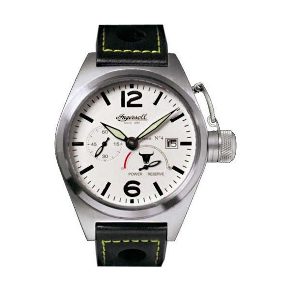 Pre-owned Ingersoll Rand Ingersoll 1892 // Bison No.4 In1605 Calibre 721 White Dial Men's Watch
