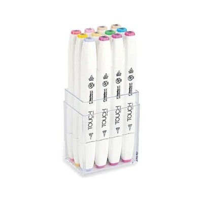 Touch Twin Brush Marker Set of 12 Pastel Colors
