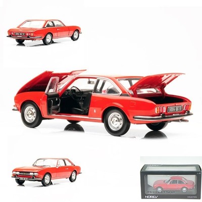 1969 Peugeot 504 Coupè Rosso Diecast 1:18 Norev 184776
