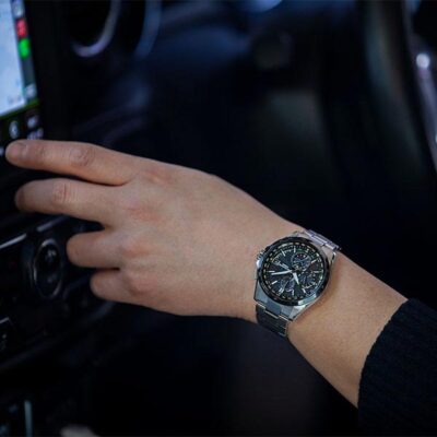 Pre-owned Casio Oceanus Ocw-t2600j-1ajf Black Bluetooth Radio Solar Men's Watch In Box