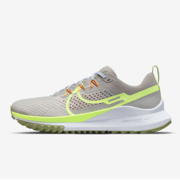 

Кроссовки Nike React Pegasus Trail 4 «Железная руда / Вольт» — DJ6158 002, Light beige grey / volt, Nike React Pegasus Trail 4