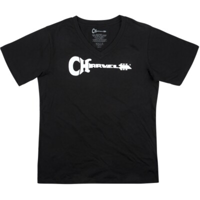 Charvel Guitars Charvel Guitar Logo Ladies T-Shirt, Black, L