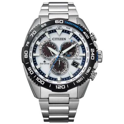 Pre-owned Citizen Promaster Land Eco-drive Cb5034-91a Solar Radio Men's Watch Japan