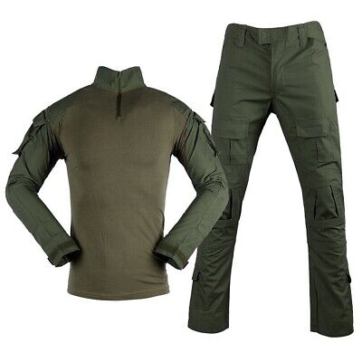 Uniforme Combat B estilo militar con codera y rodilleras OD S ENVIO 24/48h