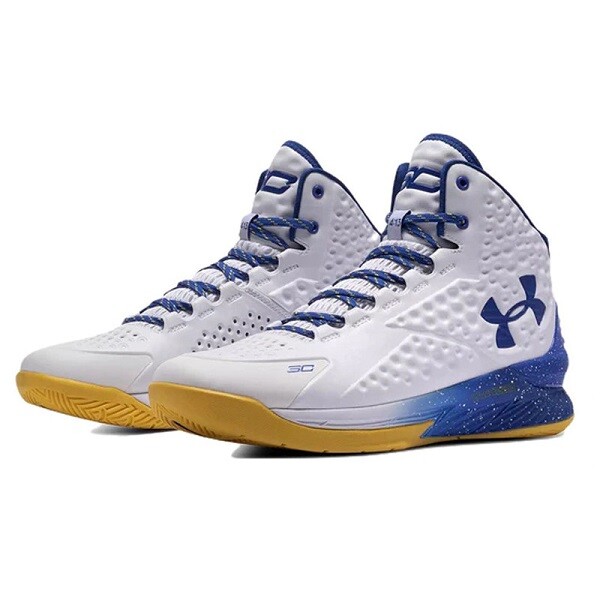 Under Armour CURRY 1 “DUB NATION” Under Armour UA Curry 1 Retro Blue Yellow Dub Nation