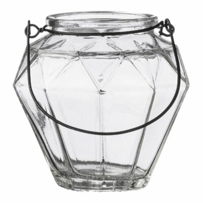 Bloomingville Teelichthalter Laterne Glas Transparent
