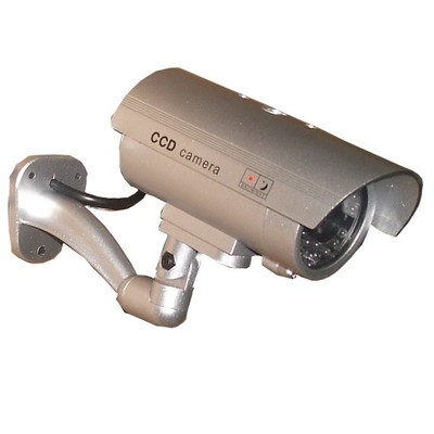 2x Dummy Security Camera Fake Infrared LED Blink Flashing IR Light Surveillance