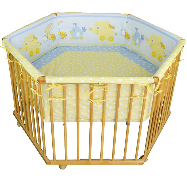 playpen to how assemble Baby with Hexagonal Deluxe Wooden Padded Playpen Playpen