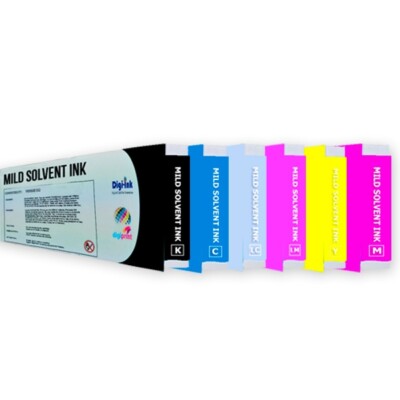 COMPATIBLE 440ML MILD SOLVENT MIMAKI SS21 INK CARTRIDGE (CMYK) SET