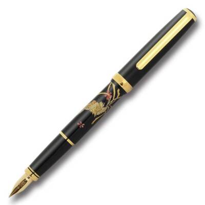 PLATINUM fountain pen size F '' Phoenix '' PTL-18000M #17 Makie 14k 美巧 ( Bikoh )