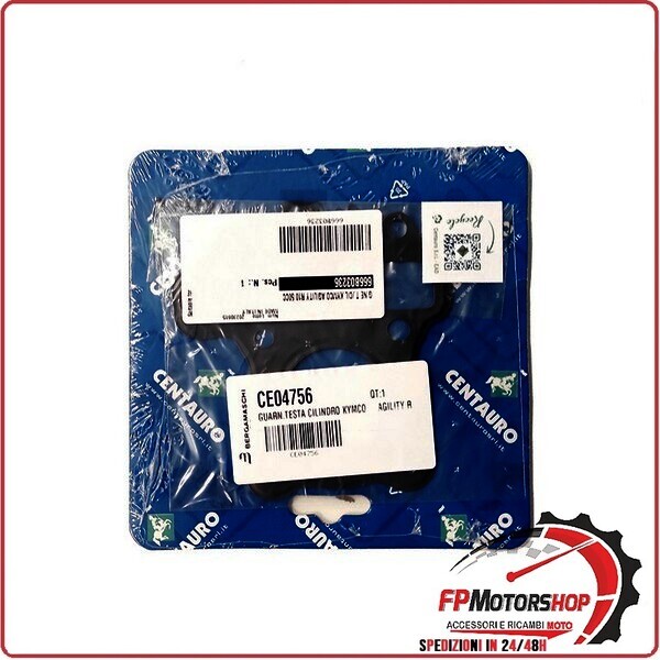 GUARNIZIONE TESTA CILINDRO PER KYMCO AGILITY R10 50 4T 06>08 CENTAURO 666B03236