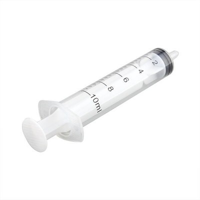 10 Syringe Luer Slip Tip 10mL Liquid Clear Plastic Sterile Medical/Animal Feeder