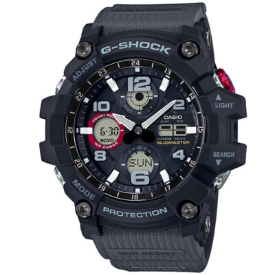 Pre-owned Casio G-shock Gwg-100-1a8jf Black Mudmaster Atomic Radio Men's Watch In Box
