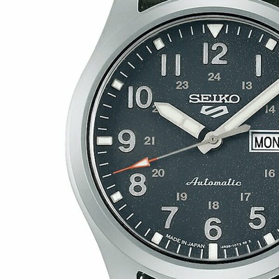 Pre-owned Seiko 5 Sports Field Sports Style Sbsa115 Men's Watch Automatic Nylon Gray 2021