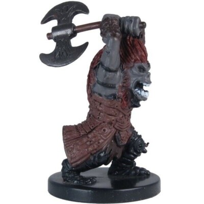 D&D Miniature - ORC BERSERKER #71 (Harbinger Series - VHTF ORC WARRIOR and OOP!)