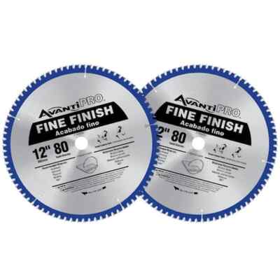 12 in. x 80 Circular Tooth Thick Metal Saw Blade Woodworking Cutter Tool(2-pack)