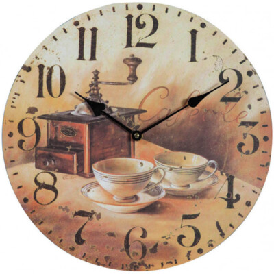 Orologio Da Parete Silenzioso A Forma Di Tazza LA TAZZINA – Moderno E Decorativo Per Cucina E Bar – 19x36 Cm – Rosso - 6