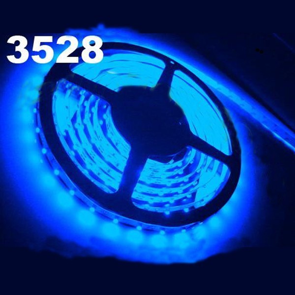 Striscia A Led Colore BLU 5 Metri 300 Smd 3528 Bobina Led Strip Adesiva hsb