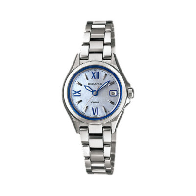 Pre-owned Casio International Warranty Ocw-70pj-7ajf Oceanus 3 Lady's Watch