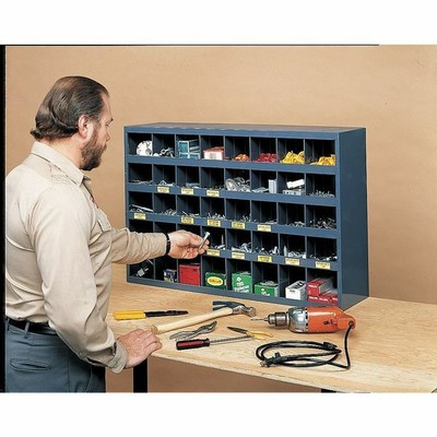 Durham Mfg 359-95 Pigeonhole Bin Unit, 40 Compartments, 12 In D X 23 7/8 In H X