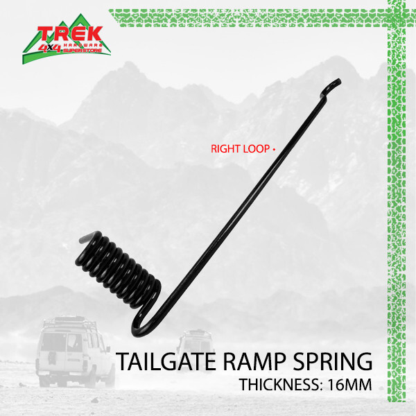 16mm Solid Horse Float Tailgate Spring Right - Tail Gate Coil Ramp Door Springs
