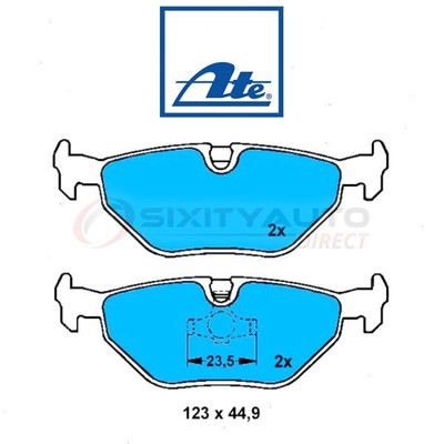 ATE Rear Disc Brake Pad Set for 1987-1992 BMW 735i - Braking Stopping Wheel er