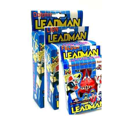 LeadMan Falcon+Dolphin+Lion Robot Transformers - Pack of 3 Vintage 80s