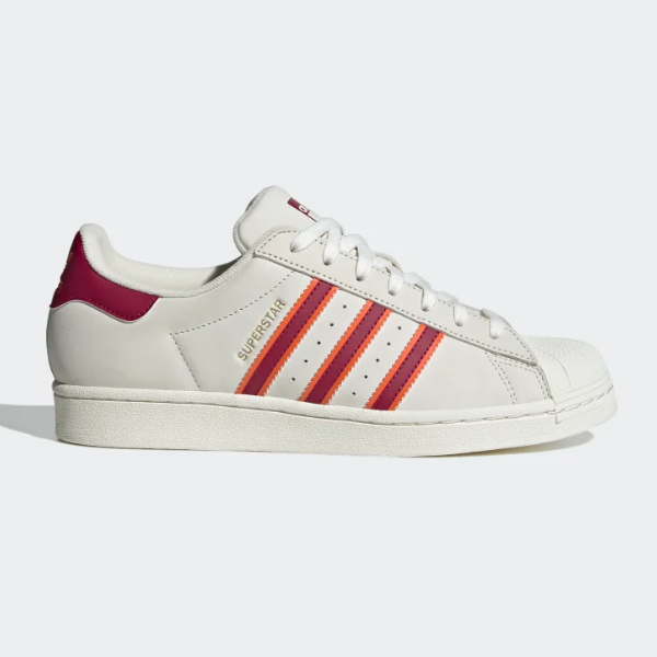 

Обувь Adidas Superstar Originals «Белый / Бордовый» - HQ8867 Expeditedship, Cream white, adidas Superstar
