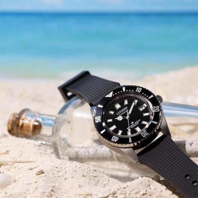 Pre-owned Citizen Nb6021-17e Promaster Marine Series Mechanical Diver Japan Imported