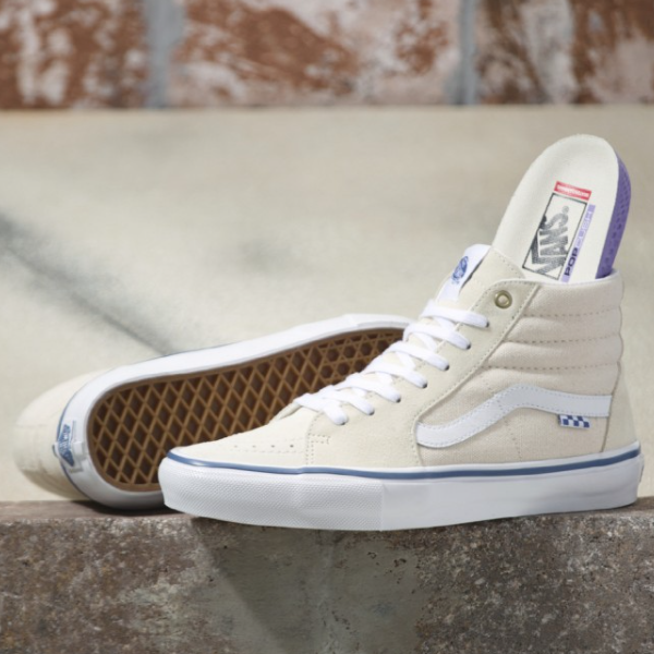 

Кроссовки Vans Raw Canvas Skate SK8-HI Кремово-белые - VN0A5FCCACV Expeditedship, Белый, Vans Raw Canvas Skate SK8-HI