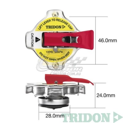 TRIDON RAD CAP SAFETY LEVER FOR Mitsubishi RVR N23W NZ Only 01/91-01/98 4 2.0L