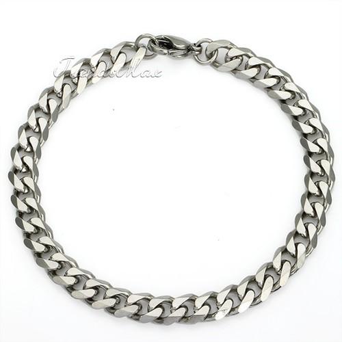 Mens Chain 3/5/7/9/11mm Stainless Steel Bracelet Curb Cuban Link Necklace 7-36" 