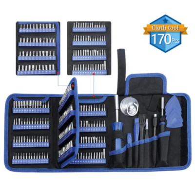 170 In 1 Tool Set - Screwdriver, Phone, PC Repair Tool Kit Men's Gift Portable