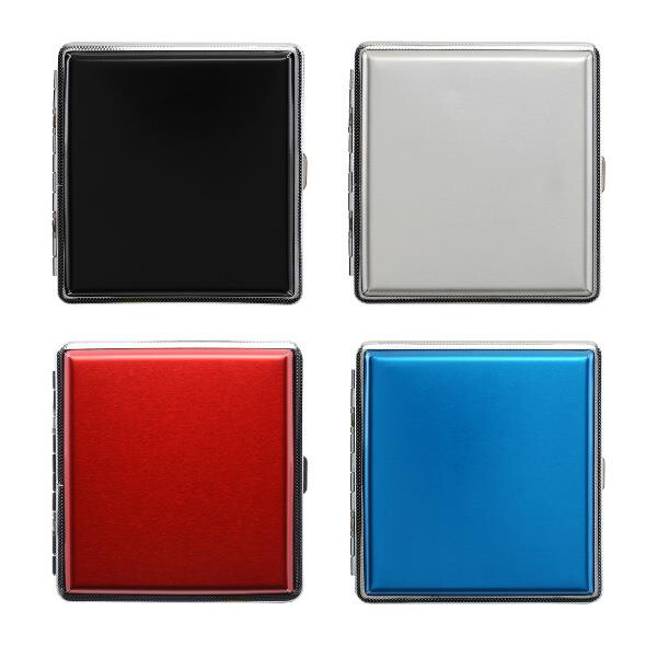 Zigarettenetui Zigarettenbox  Aluminium mit Spange 20 Zigaretten  