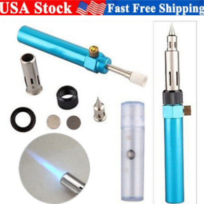 Multifunction Gas Soldering Iron Cordless DIY Welding Pen Butane Blow Torch Pen