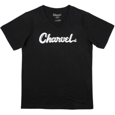 Charvel Guitars Charvel Toothpaste Logo Ladies T-Shirt, Black, XL