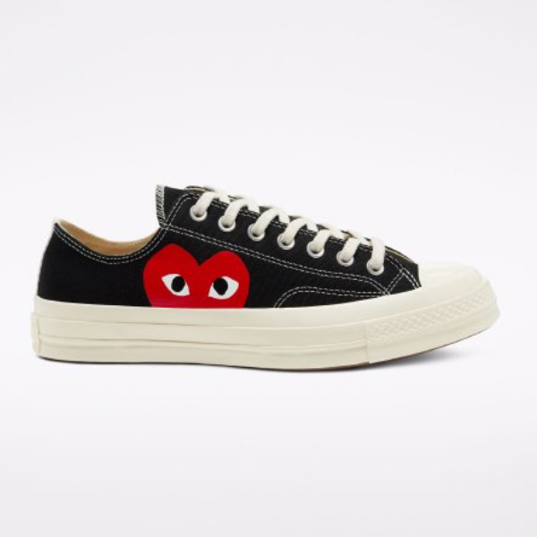 Pre-owned Converse X Comme Des Garcons Play Chuck 70 Ox Sneakers - 150206c 'black'