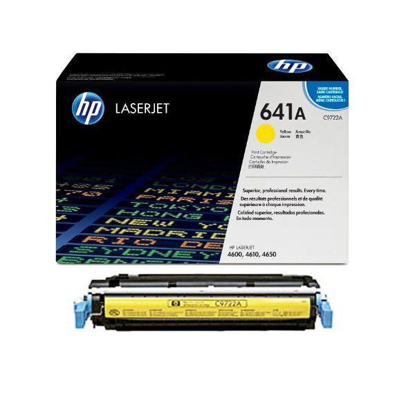 NEW GENUINE HP C9722A (641A) YELLOW TONER CARTRIDGE FOR HP 4600, 4610, 4650 - Picture 2 of 2