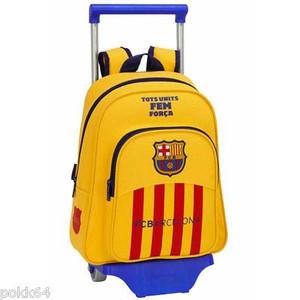 FC Barcelone cartable à roulettes trolley M sac dos Jaune 34cm maternelle 233410 FC Barcelone cartable à roulettes trolley M sac dos Jaune 34cm maternelle 233410