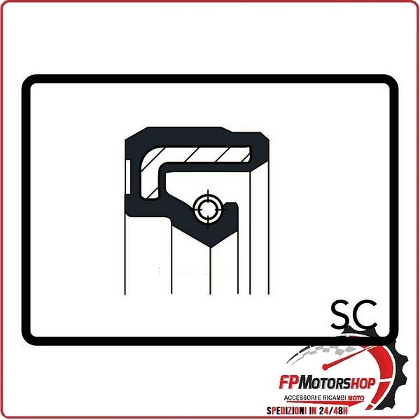 ANELLO DI TENUTA PARAOLIO GUARNIZIONE MOTORE SC 45X32X6 ARIETE P/181