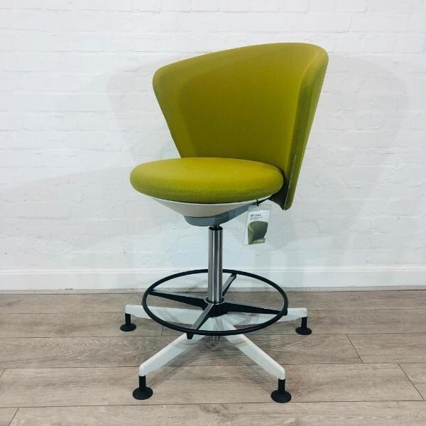 Bene Bay Counter Chair / Bar Stool, Fixed Swivel Base, Fabric Seat in Liverpool City Centre