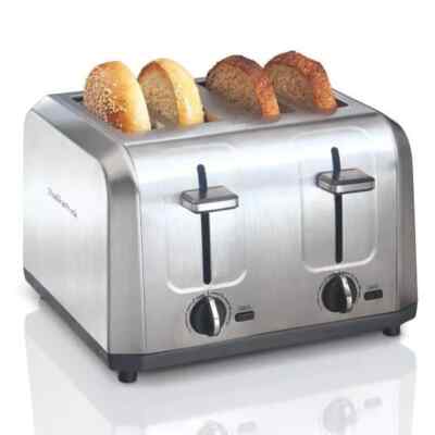 4 Slice Toaster Brushed Stainless Steel - 24714 NEW