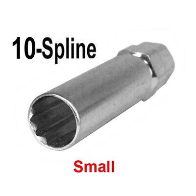 10-Spline Lug Nut Tool Key Adapter Socket, Passenger w/ 3/4 & 13/16 Hex Drive