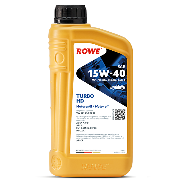 ROWE HIGHTEC TURBO HD SAE 15W-40 Motorenöl 1 Liter